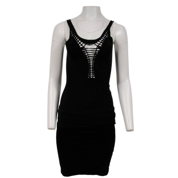 Jean Paul Gaultier Maille Femme Women Braided Top Medium Black Cotton y2k 2000's